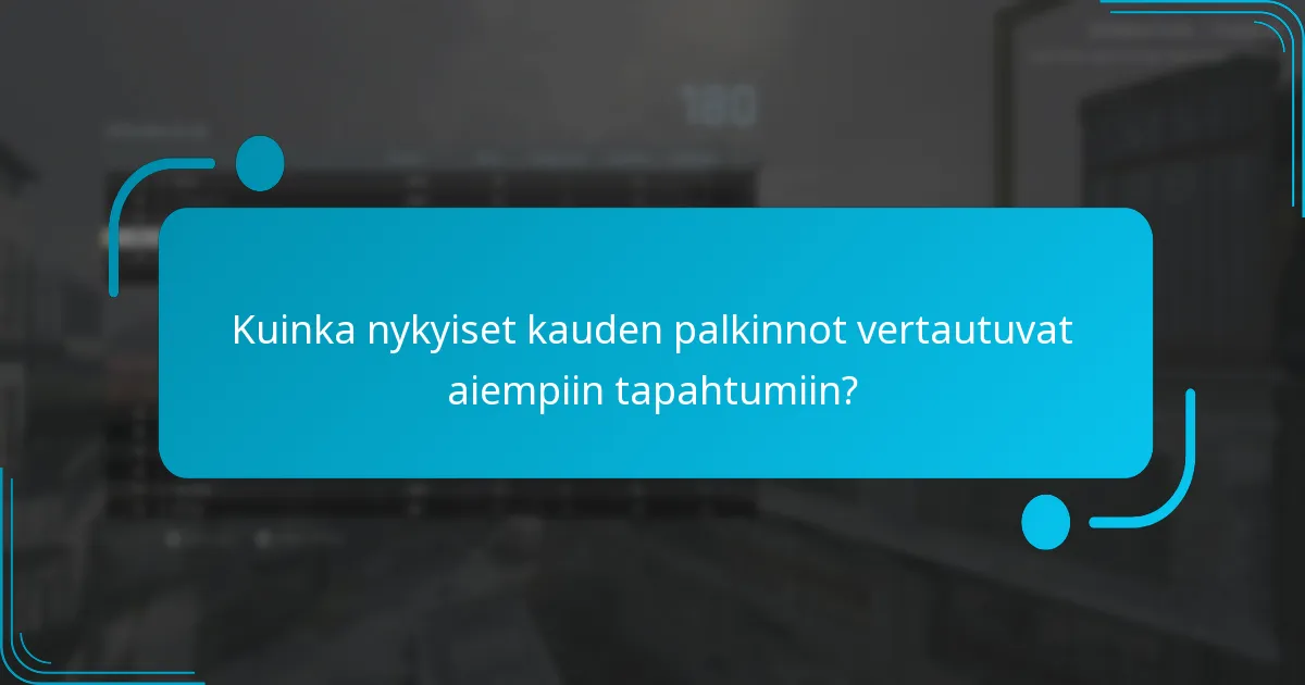 Mitkä ainutlaatuiset esineet voidaan ansaita kauden tapahtumista?
