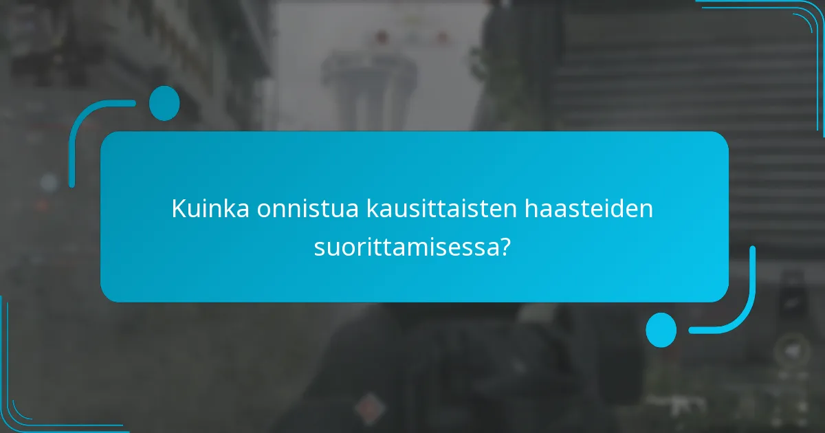 Kuinka onnistua kausittaisten haasteiden suorittamisessa?