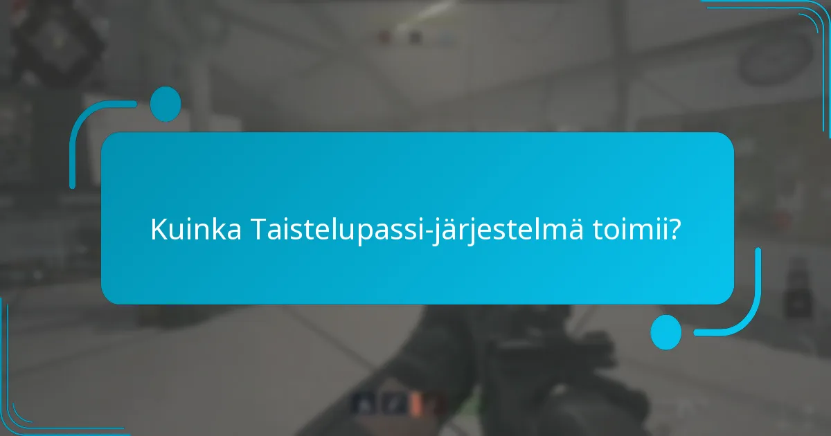 Kuinka Taistelupassi-järjestelmä toimii?